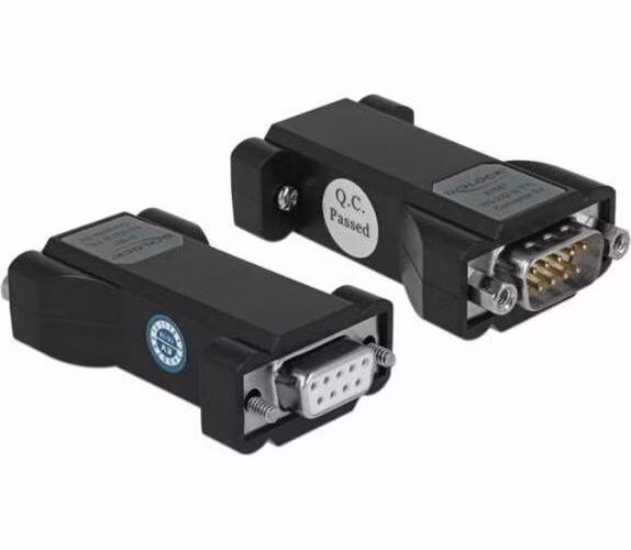 Delock Konvertor z 1 x sériového rozhraní RS-232 DB9 samice na 1 x sériové rozhraní TTL / CMOS 5 V DB9 samec s ochranou