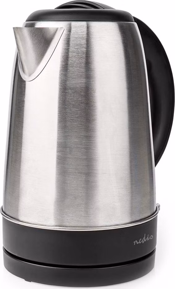 NEDIS rychlovarná konvice KAWK340EAL/ objem 1,7 l/ otáčení o 360°/ nerezová ocel/ spotřeba 2200 W/ černá / hliník