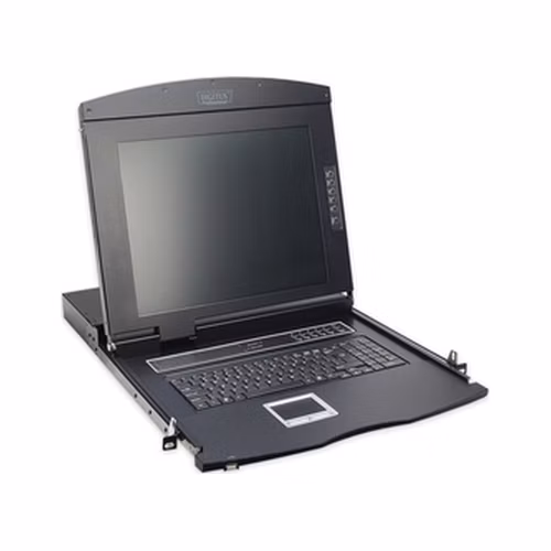 Digitus modularizovaná 43,2 cm (17 ") TFT konzole bez klávesnice, bez KVM modulu RAL 9005 černá barva