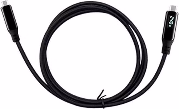 i-tec Thunderbolt 4/USB4 Class Pro Cable 240W with LCD (40 Gbps, 150 cm)