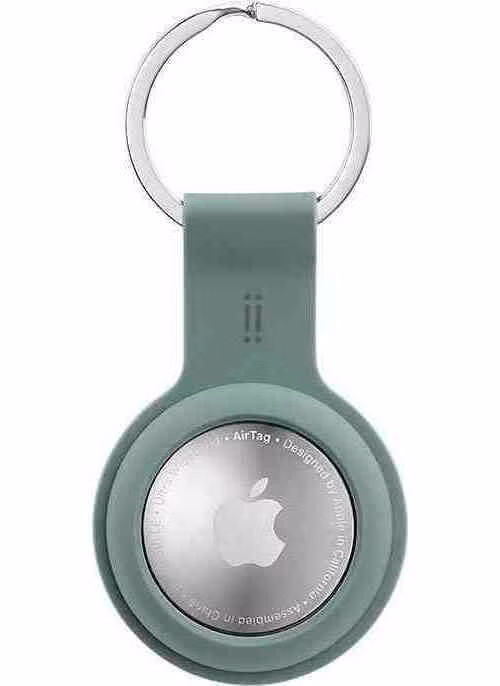 Aiino - GiGiTag Silicon holder with keychain for AirTag - Pacific Green