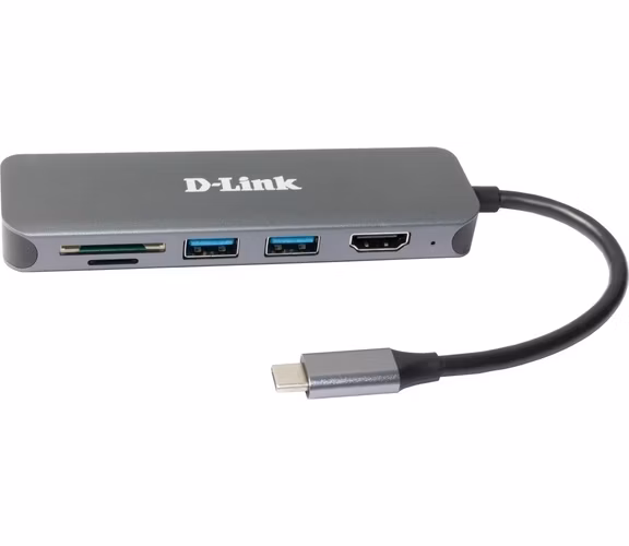 D-Link DUB-2327 6-in-1 USB-C Hub with HDMI/Card Reader/Power Delivery