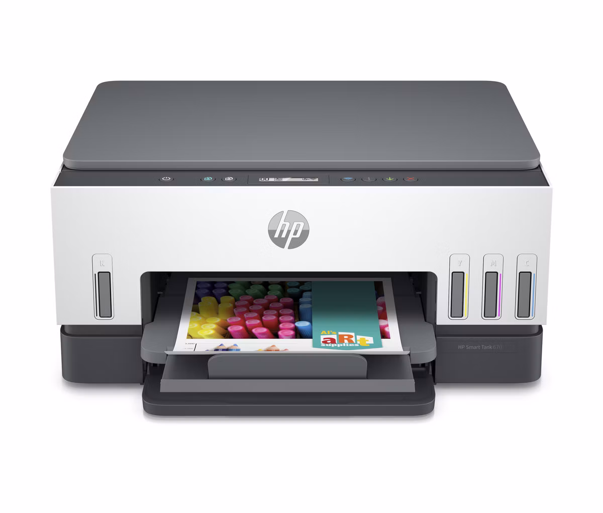 Atramentová nádržka HP All-in-One Smart Tank 670 (A4, 12/7 strán za minútu, USB, Wi-Fi, tlač, skenovanie, kopírovanie, obojstranný tlač)