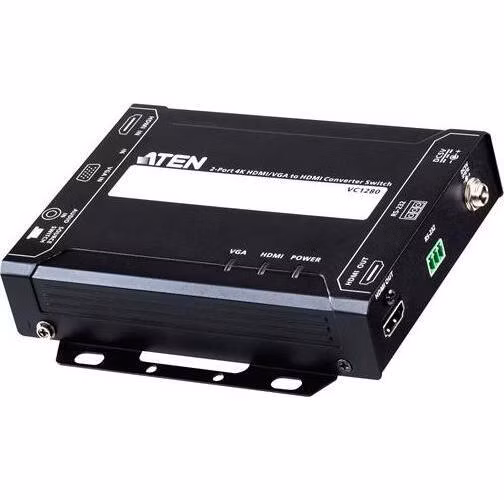 ATEN VC1280-AT-G 2-Port 4K HDMI/VGA to HDMI Converter Switch