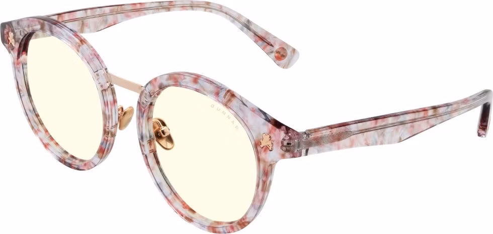 GUNNAR kancelářske/herní brýle FLOWER POWER PRETTY IN PINK * čírá  skla * BLF 35  * GUNNAR focus