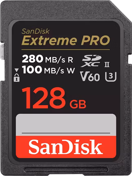 SanDisk SDXC karta 128GB Extreme PRO (280 MB/s Class 10, UHS-II V60)