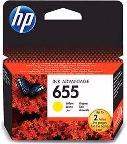 HP inkoustová kazeta 655 žlutá CZ112AE originál