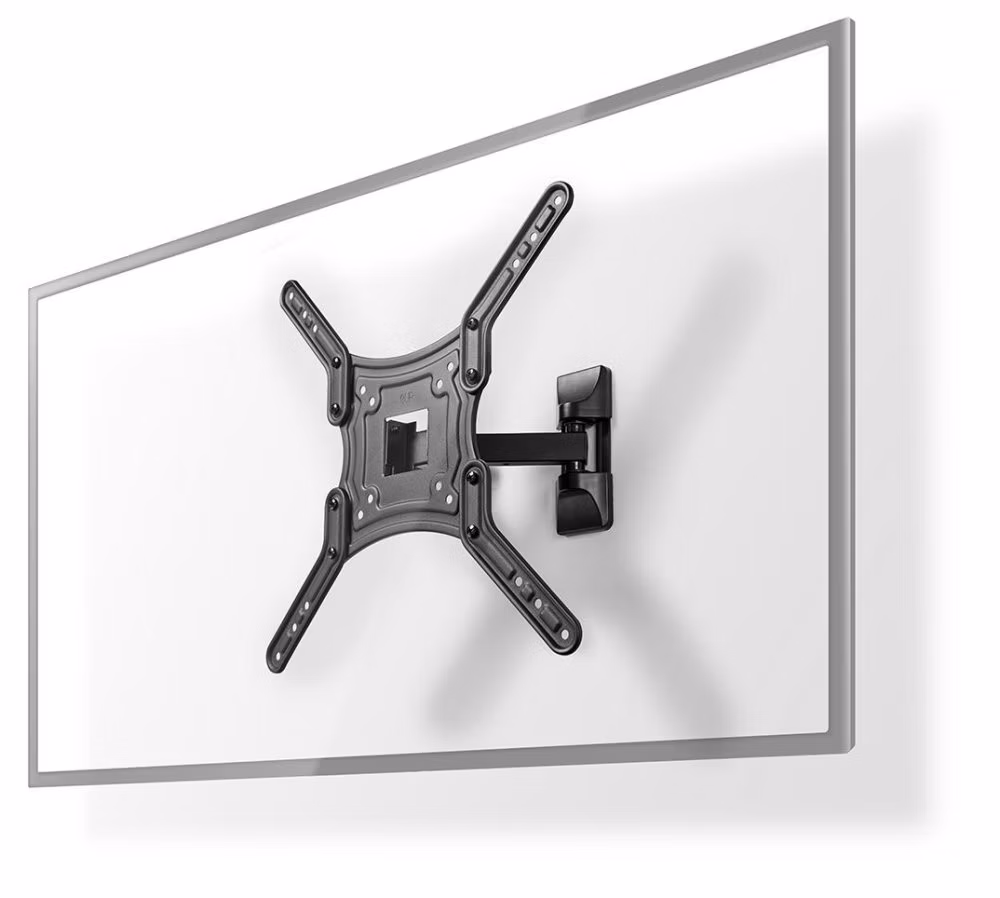 NEDIS nástěnný TV držák/ 23 - 55"/ nosnost 30 kg/ náklon 20°/ otočný 0 - 180°/ Full Motion/ ocel/ černý