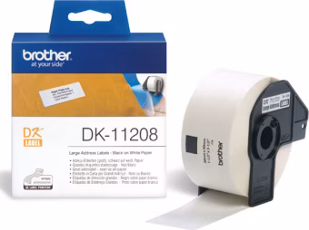 BROTHER papírové štítky DK-11208/ QL/ široké adresy/ 400ks/ 38 x 90mm