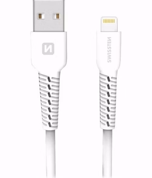Swissten datový kabelusb/lightning bílý 1,2m (eco balení)