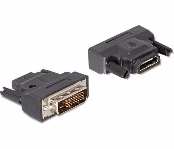 Delock adaptér DVI 24+1 samec > HDMI samice s LED