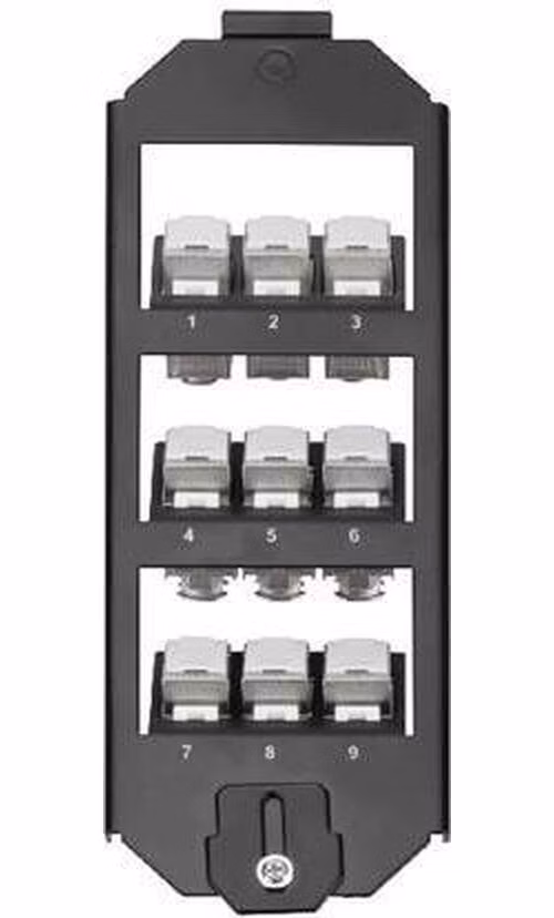 Digitus Sada rámečků, 3 úrovně pro 9x Keystone Jacks Vhodné pro OBO-Ackermann GES9