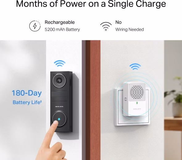 Mercusys MD210 Battery Video Doorbell