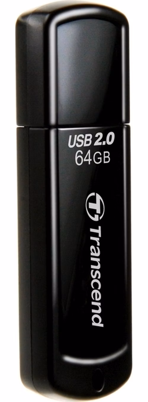 Transcend 64GB JetFlash 350, USB 2.0 flash disk, černý