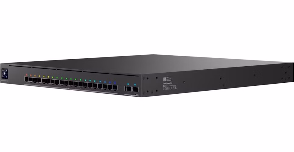 Ubiquiti Enterprise Audio/Video Fiber - 20x SFP+, 2x QSFP28, 1x SMA pro GPS