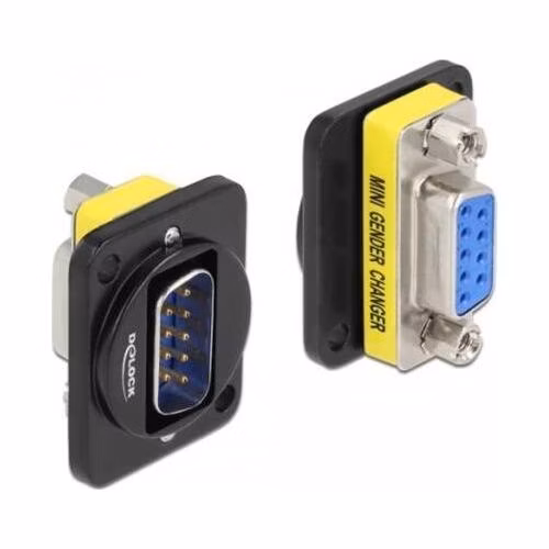 Delock Typu D Modul DB9 samec na DB9 samice