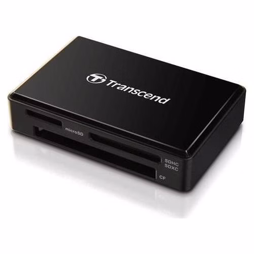 Transcend RDF8 USB 3.0 čtečka paměťových karet SDHC/SDXC (UHS-I), microSDHC/SDXC (UHS-I), CompactFlash (UDMA7), černá