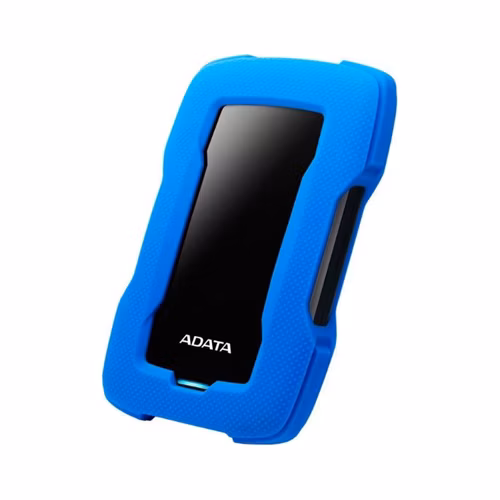 Externý pevný disk ADATA 1TB 2,5" USB 3.1 HD330, BLUE COLOR BOX, modrá (guma, odolná voči nárazom)