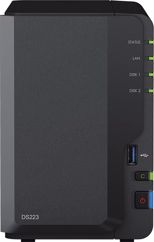 Synology™ DiskStation DS223 (2x HDD; 4jadro CPU; 2GB RAM; 1xGLAN; 3x USB3.2Gen1)