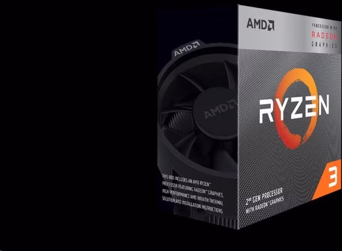 CPU AMD RYZEN 5 3400G, 4-core, 3.7 GHz (4. GHz Turbo), 6MB cache (2+4), 65W, socket AM4, Wraith Stealh,Radeon RX VEGA 11