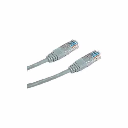 DATACOM Patch kabel UTP CAT5E 0,5m (x) šedý křížený