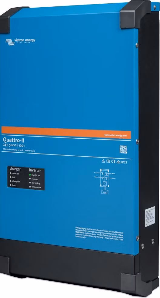 Victron Quattro-II měnič/nabíječ 24V/5000VA/120A-50A/50A