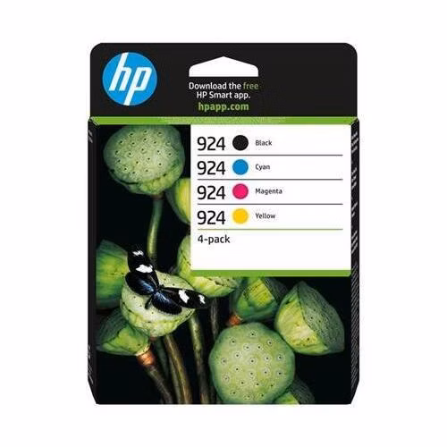 HP Ink Cartridge 924/Black/Tricolor/500/400 stran/4-Pack