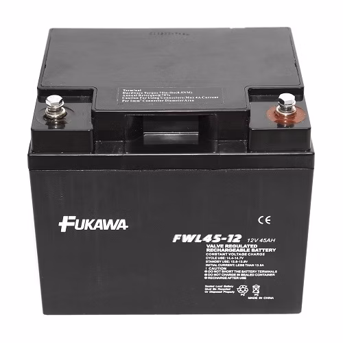 FUKAWA olověná baterie FWL 45-12 do APC/ AEG/ EATON/ Powerware/ 12V/ 45Ah/ životnost 10 let/ závit M6