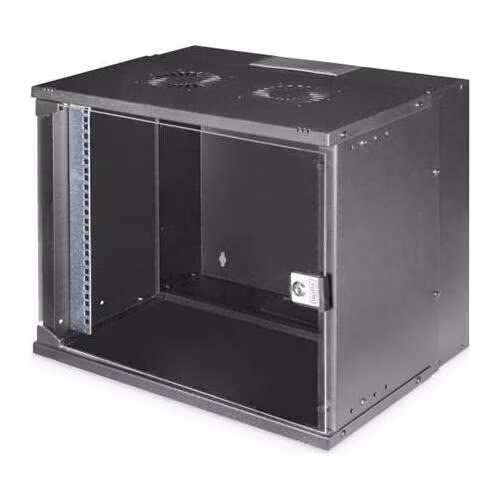 DIGITUS DN-49205 Nástěnná skříň 9U, SOHO PRO, nesmontovaná, 19", 460 x 540 x 400 mm, černá (RAL 9005)