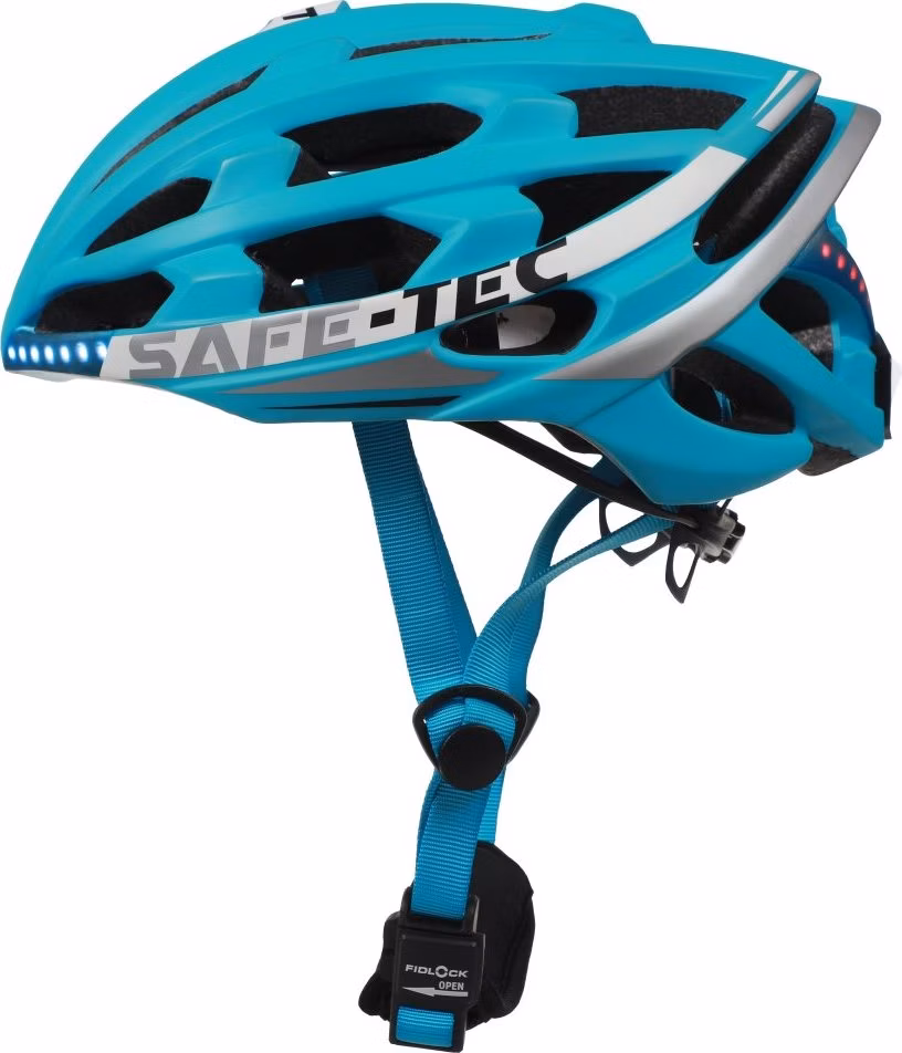 SAFE-TEC Chytrá Bluetooth helma/ Repro/ TYR 2 Turquoise XL