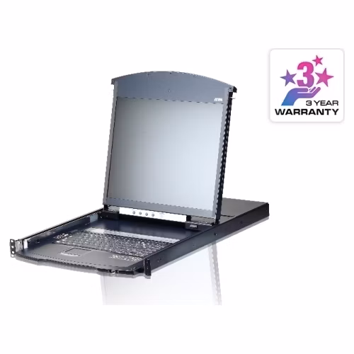 ATEN KL1116VN-AXA-AG 16-Port Cat 5 Dual Rail 19" LCD KVM over IP Switch with Virtual Media