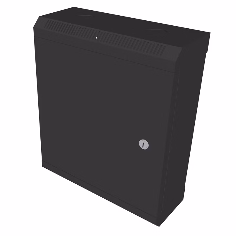 10" rack jednodielny 9U/140 DATACOM čierny plech.dvere