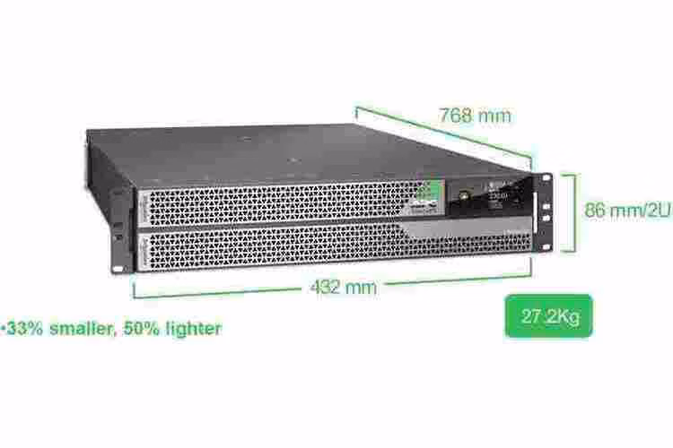 APC Smart-UPS Ultra On-Line Lithium ion, 5KVA/5KW, 2U Rack/Tower, hl. 768mm