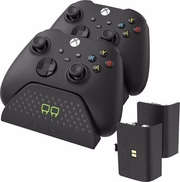 VENOM VS2881 Xbox Series S/X &amp; One Black Twin Docking Station + 2 batteries