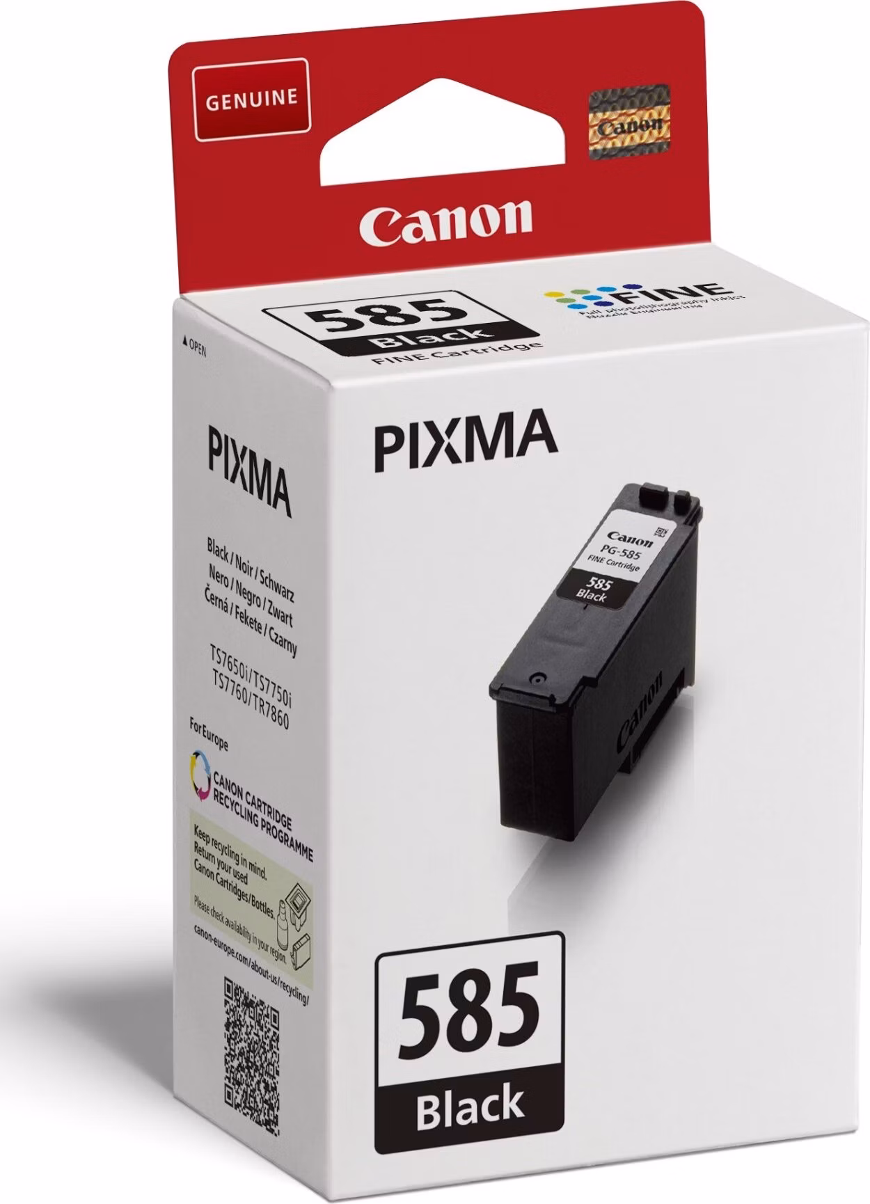 Canon Cartridge PG-585 černá pro TS7650i a TS7750i (180 str.)