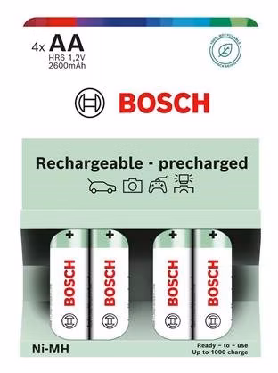 Bosch HR6B4P2600/00 AA 2600mAh Ni-MH Ready to Use (Blistr 4 ks)