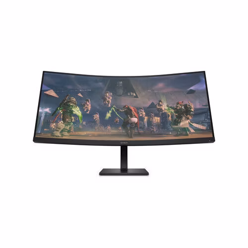 HP LCD OMEN 34c WQHD 180Hz curved 34"/3440x1440 VA QHD AG/21:9/3000:1/400cd/1ms/2xHDMI/1xDP/VESA/výškově stavitelný/repr