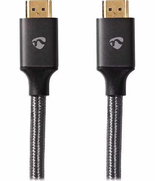 NEDIS PROFIGOLD Ultra High Speed HDMI 2.1 kabel/ 8K@60H/ zlacené konektory HDMI-HDMI/ bavlna/ antracit/ BOX/ 3m