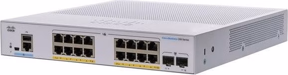 Cisco CBS350-16P-E-2G-EU (16xGbE,2xSFP,16xPoE+,120W,fanless) - REFRESH