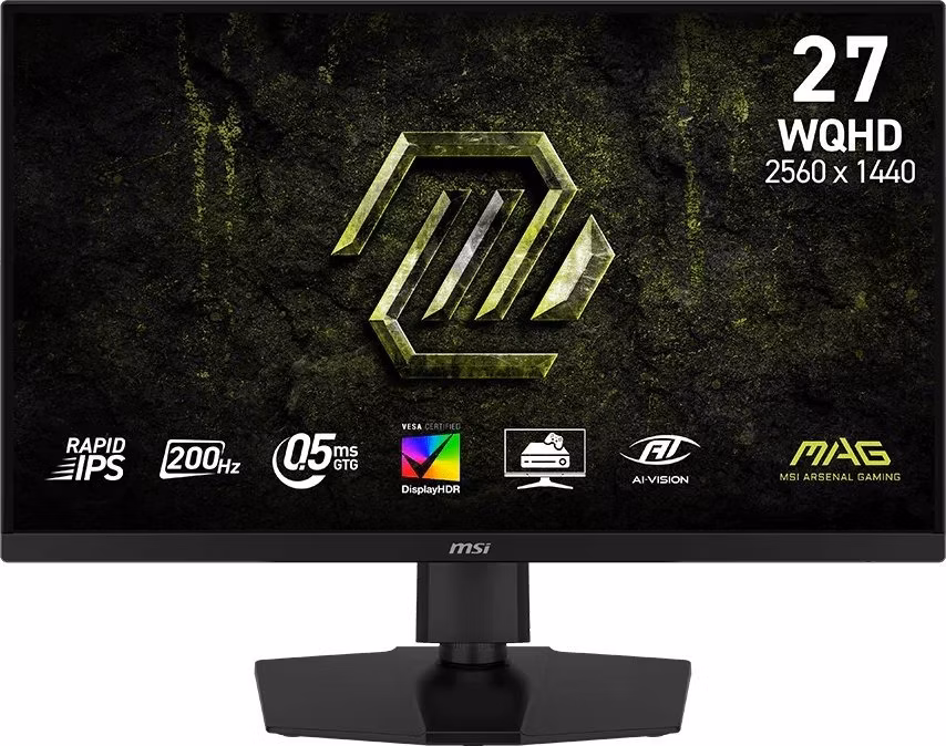 POŠKOZENÝ OBAL - MSI MAG 274QPF E20/ 27"/ 2560x1440/ IPS/ 200Hz/ 0,5ms/ 300cd/m2/ 1000:1/ HDMI/ DP/ USB-C/ PIVOT/ VESA/ černý