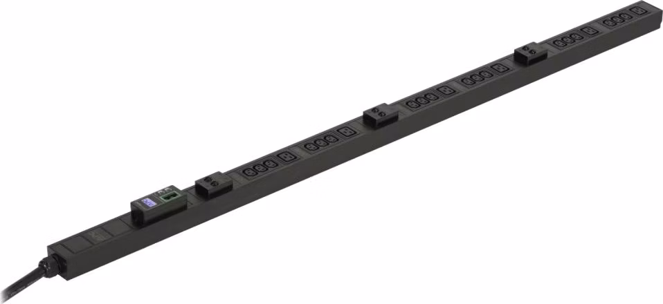 APC Jednotka Easy EPDU1232M, měřená, Zero U, 32A, 230V, (18)C13 &amp; (6)C19, IEC 309 32A 3P+N+E (2m) (3PH)