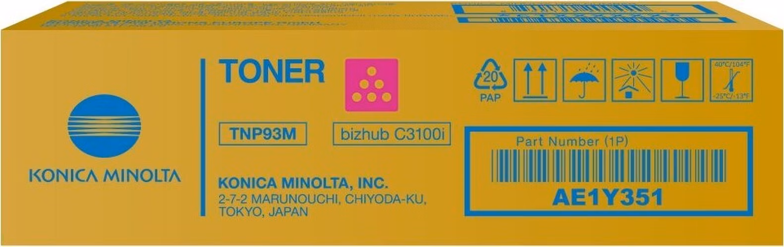 Konica Minolta TNP93M,Toner purpurový pro bizhub C3100i, 4000 stran