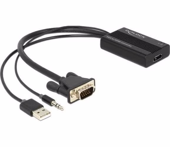 Delock VGA to HDMI Adapter with Audio