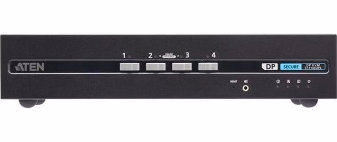 ATEN CS1144DP4 4portový zabezpečený přepínač KVM USB DisplayPort se dvěma displeji (kompatibilní s PSD PP v4.0)