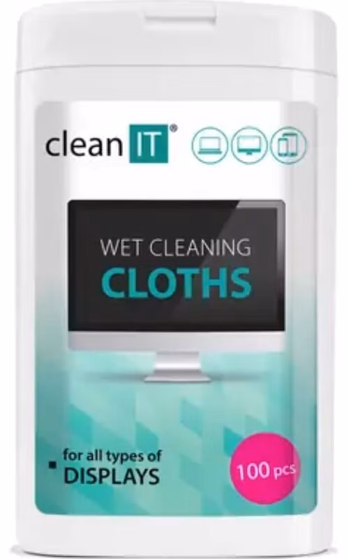CLEAN IT vlhčené čisticí utěrky na displaye a lesklé plochy 100 ks MINI