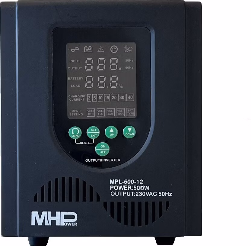 Záložný zdroj MHPower MPL-500-12, UPS, 500W, čistý