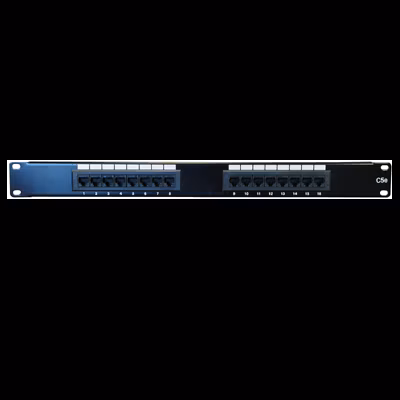 DATACOM Patch panel 16p., UTP, Cat5e, 1U, 19", LSA Krone