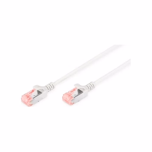 Digitus Tenký propojovací kabel U-FTP CAT 6 U-FTP, Cu, LSZH AWG 28/7, délka 10 m, barva šedá
