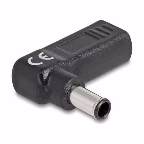 Delock Adaptér na kabel na nabíjení laptopu, ze zásuvky USB Type-C™ na zástrčku Sony 6,0 x 4,3 mm, úhlový 90°