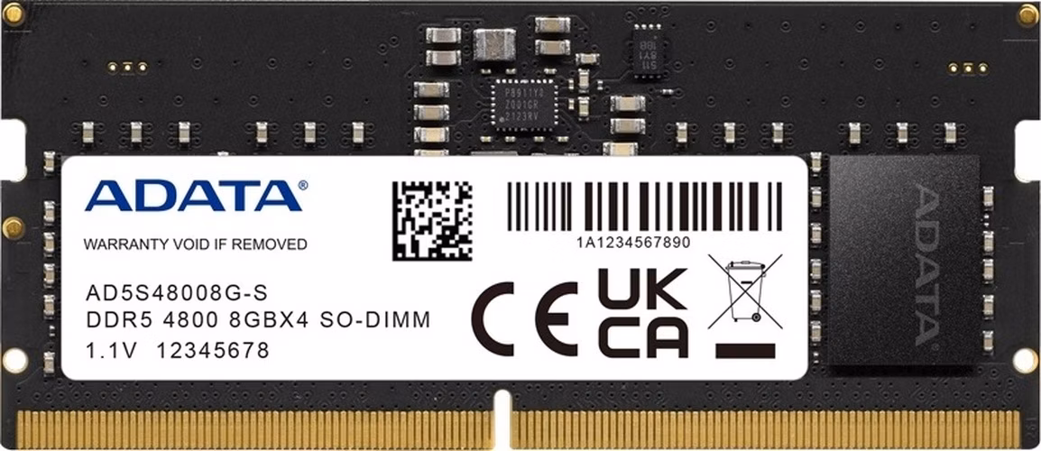 Adata/SO-DIMM DDR5/8GB/4800MHz/CL40/1x8GB